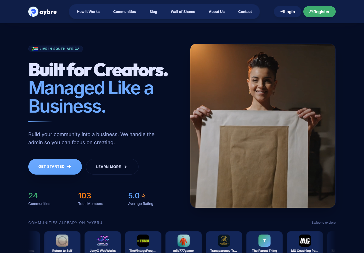 PayBru hero screenshot
