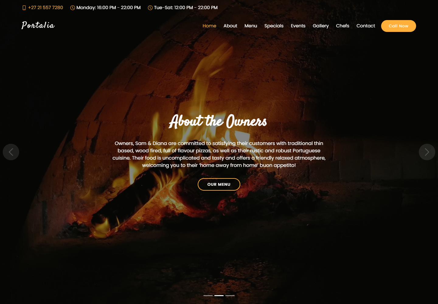 Portalia Pizzeria & Deli hero screenshot