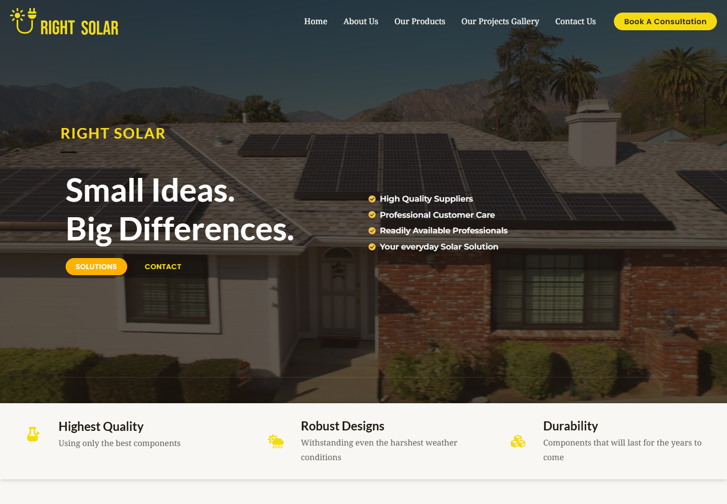 Right Solar hero screenshot