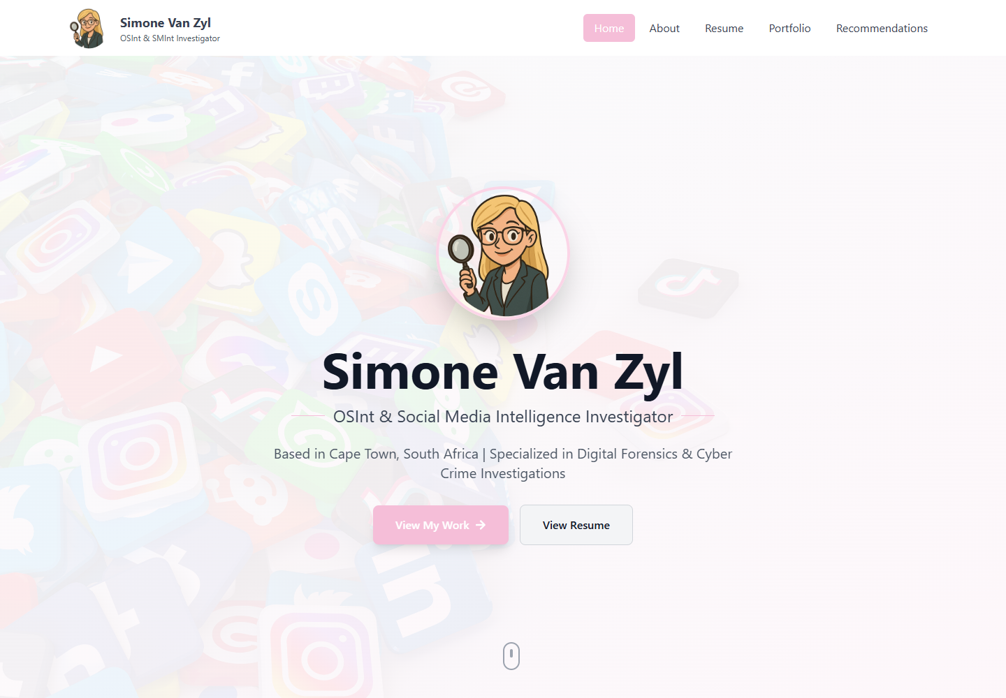 Simone Van Zyl hero screenshot